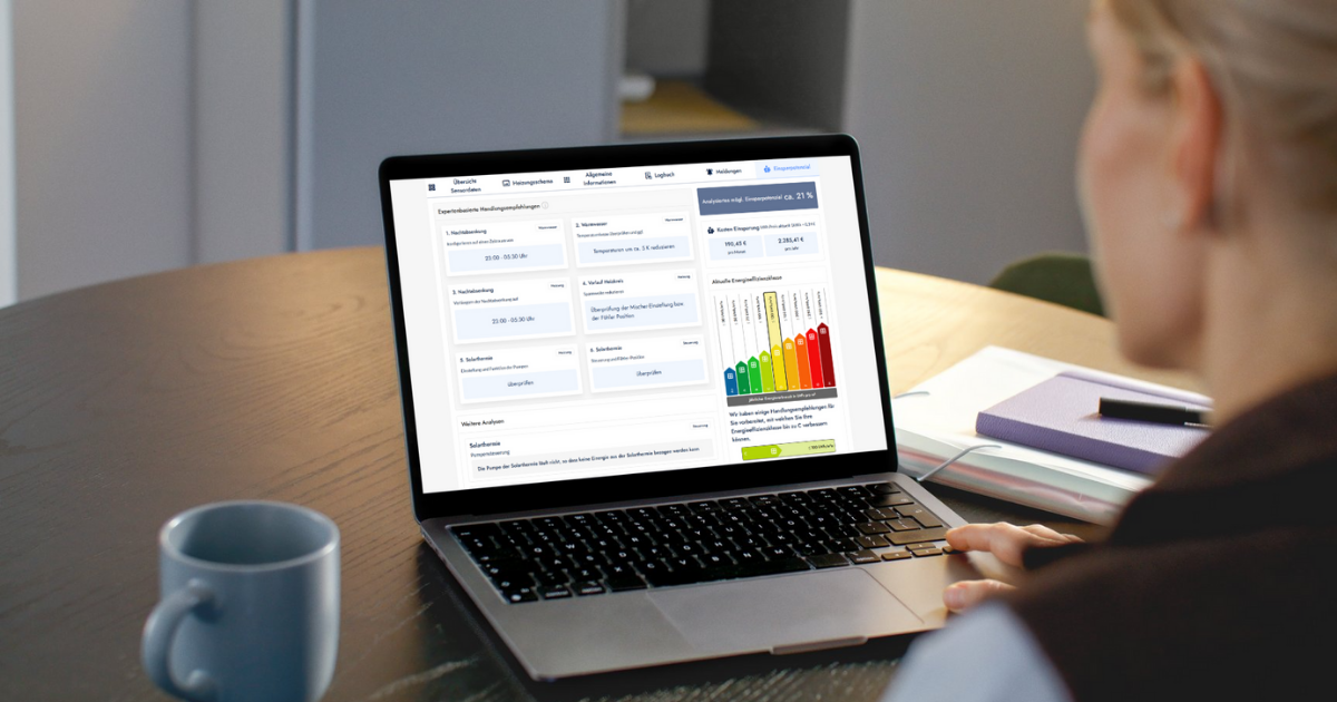 Energieeffizienz steigern mit energieeffizienter Heizung Header mit Screenshot